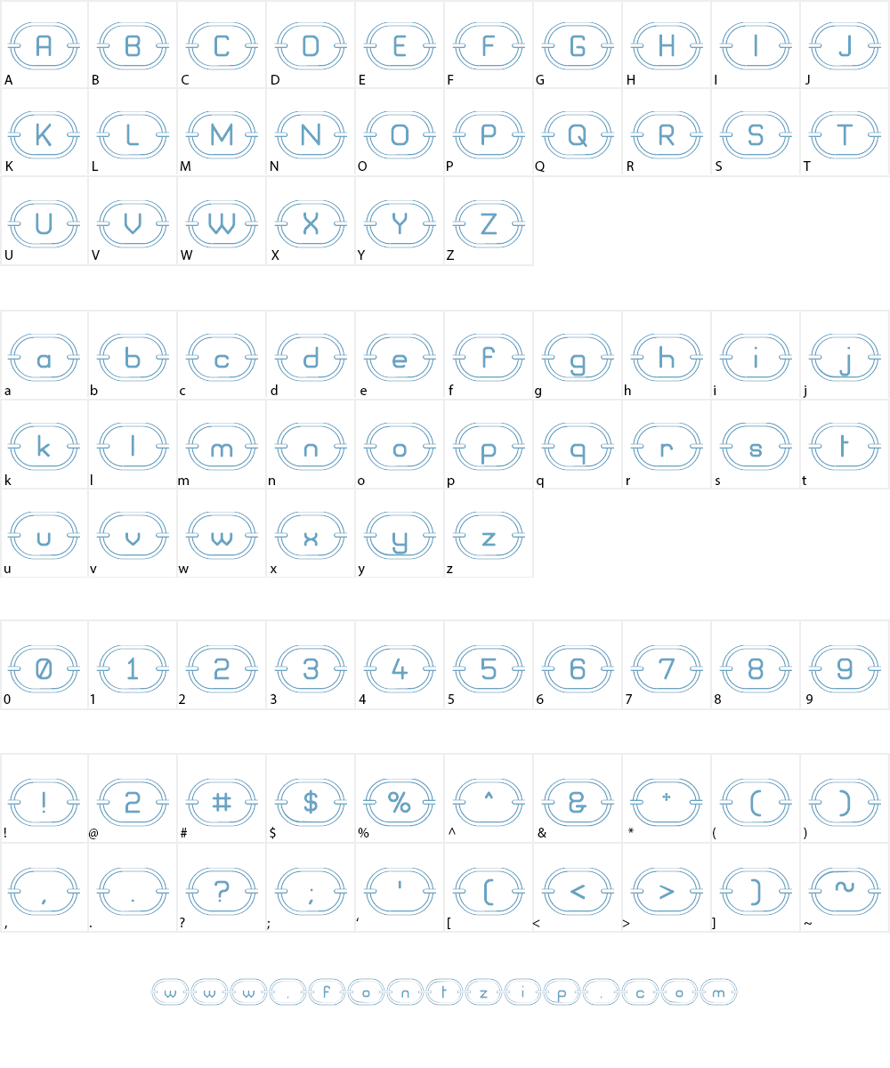 Chainz Font Character